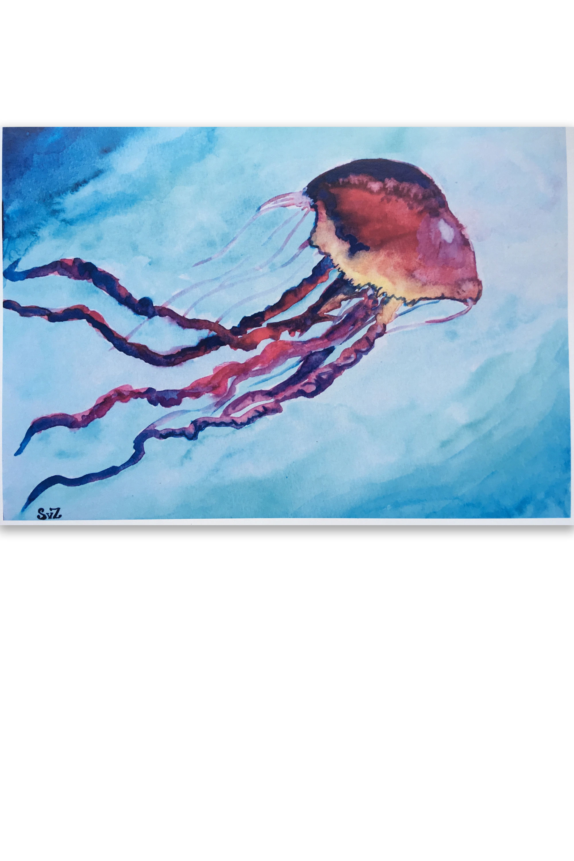 Aquarel, kwal, artprint, artwork, Waterkunst